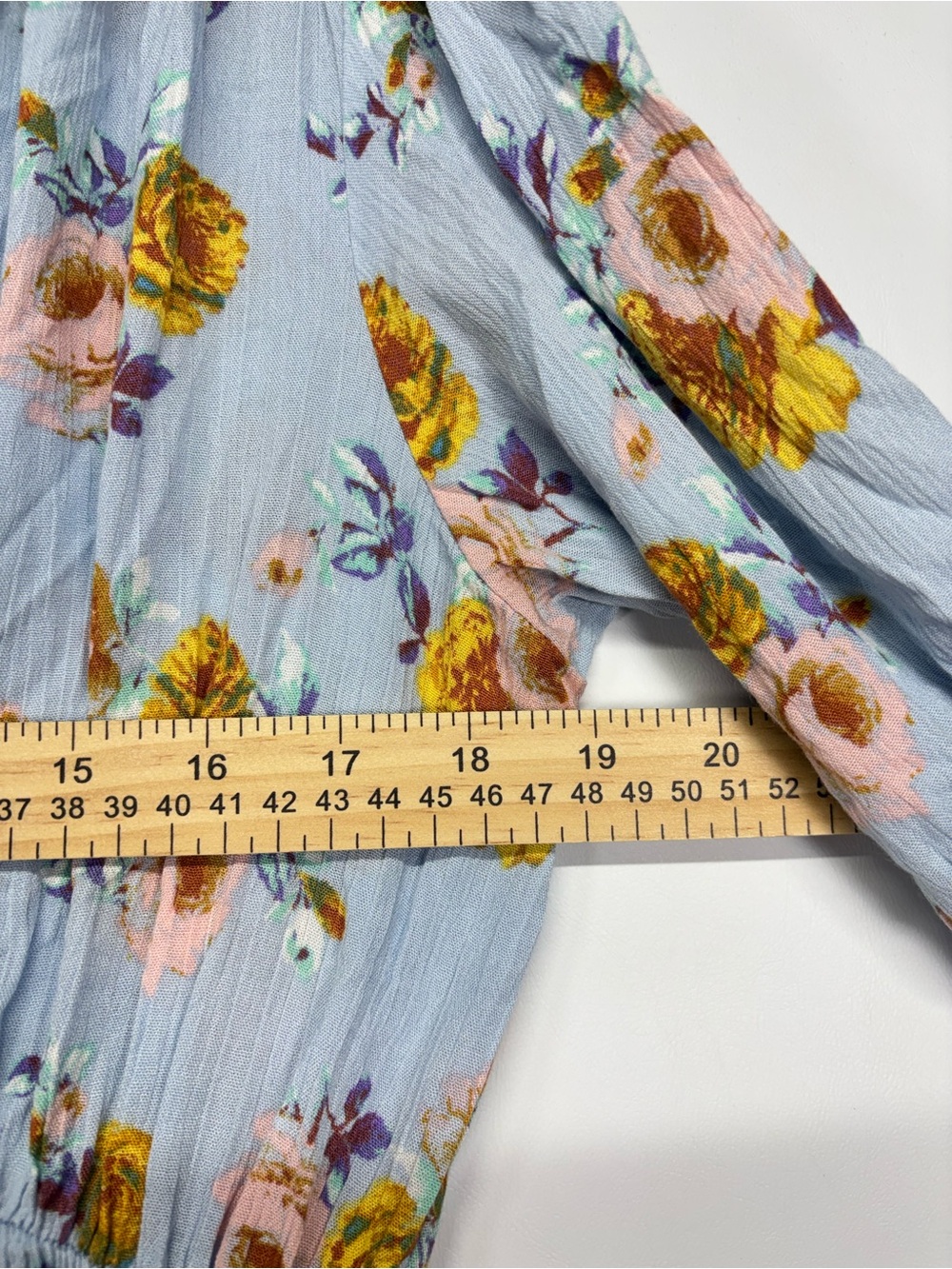✨Hem & Thread Floral Smocked Midi Dress Size L - Picture 10 of 11